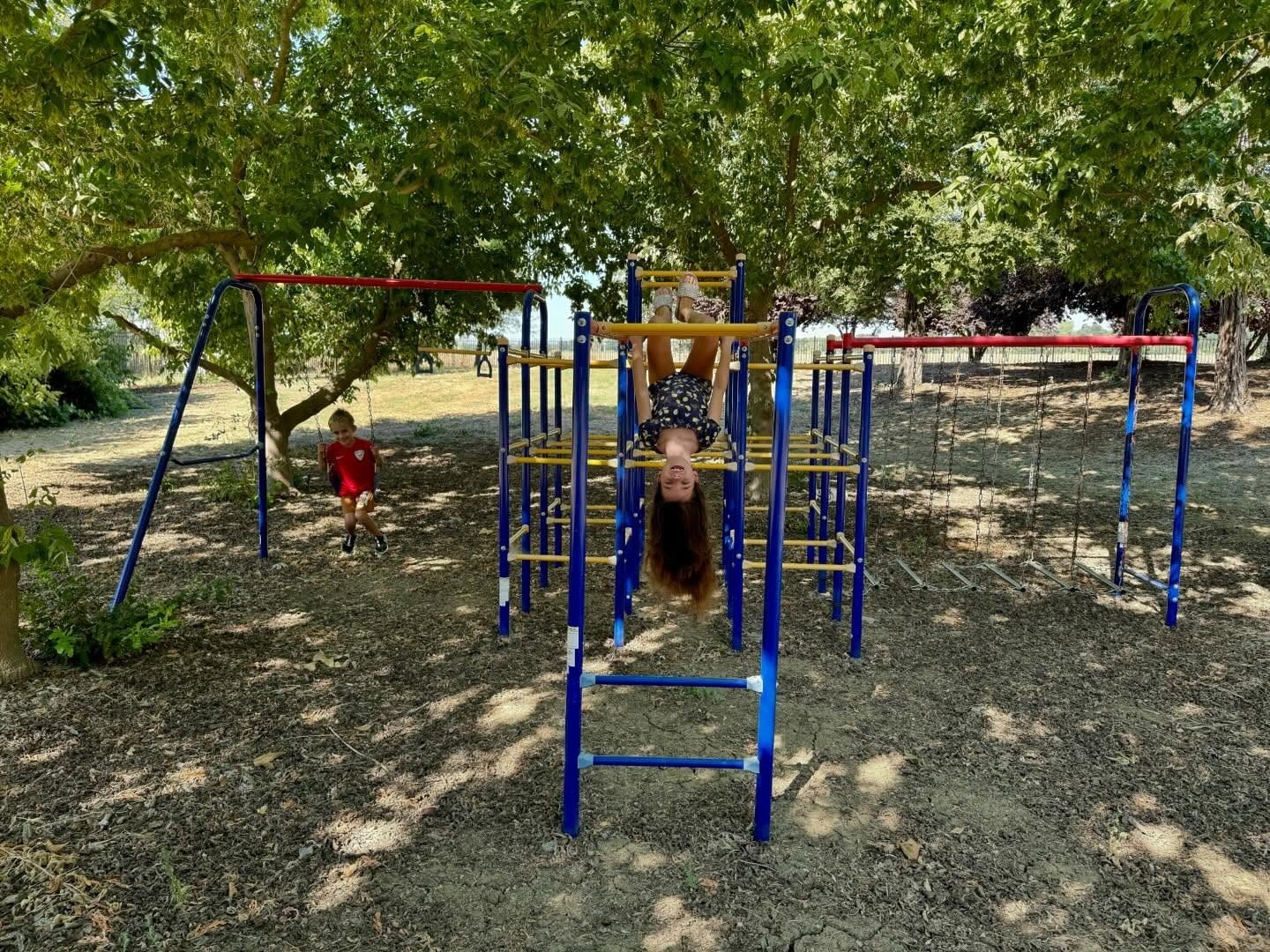 The children's play structure