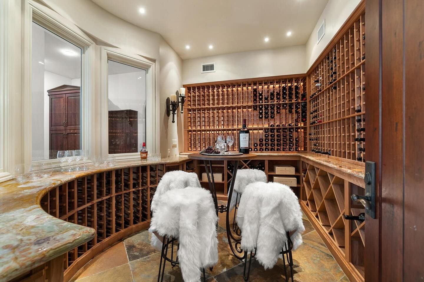 The wine room